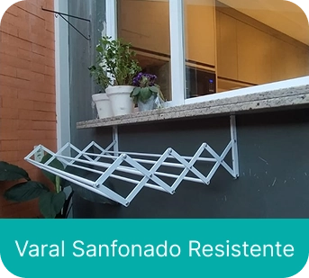 Varal Sanfonado Resistente